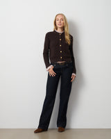 Ruffle Trim Pocket Cardigan