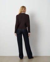 Ruffle Trim Pocket Cardigan