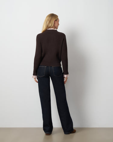 Ruffle Trim Pocket Cardigan