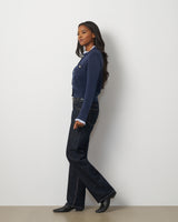 Ruffle Trim Pocket Cardigan