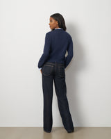 Ruffle Trim Pocket Cardigan