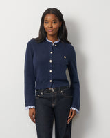 Ruffle Trim Pocket Cardigan