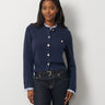 Ruffle Trim Pocket Cardigan