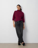 Mock Neck Dolman Sweater
