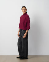 Mock Neck Dolman Sweater