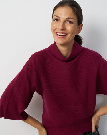 Mock Neck Dolman Sweater