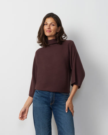 Mock Neck Dolman Sweater