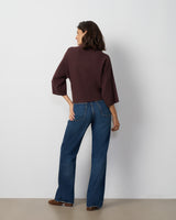 Mock Neck Dolman Sweater