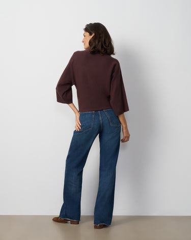 Mock Neck Dolman Sweater