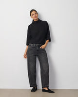 Mock Neck Dolman Sweater
