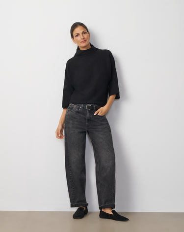 Mock Neck Dolman Sweater