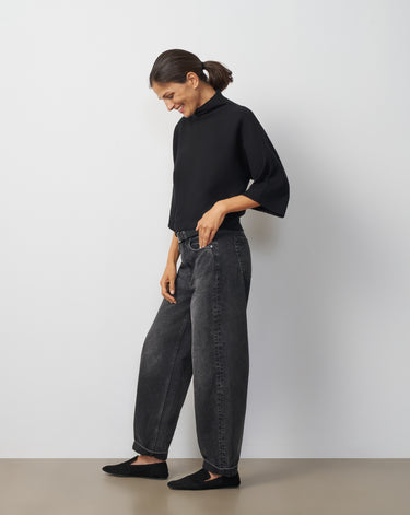Mock Neck Dolman Sweater