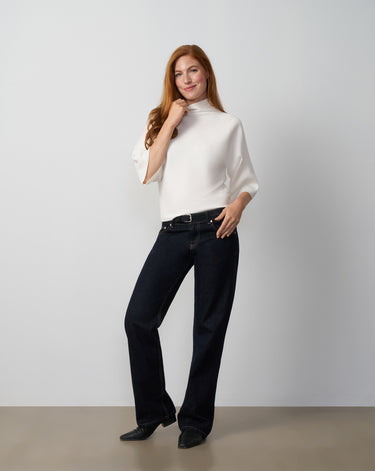 Mock Neck Dolman Sweater