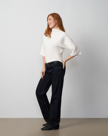Mock Neck Dolman Sweater