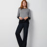 Textured Colorblock Tunic Sweater
