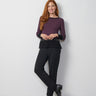 Textured Colorblock Tunic Sweater