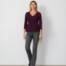 Rhinestone Trim Peplum Sweater