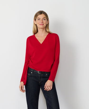 Side Tie Wrap Sweater