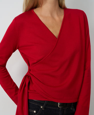 Side Tie Wrap Sweater
