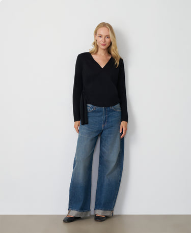 Side Tie Wrap Sweater