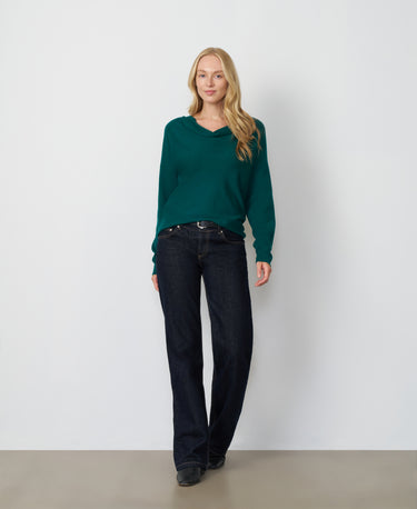 Draped Cowl Neck Sweater
