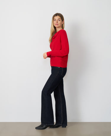 Draped Cowl Neck Sweater