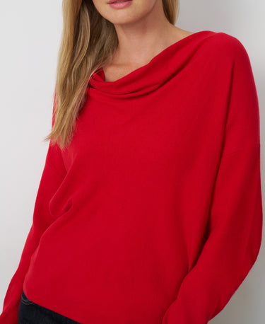 Draped Cowl Neck Sweater