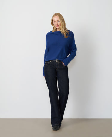 Draped Cowl Neck Sweater