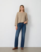 Basketweave Cable Sweater