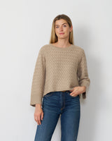 Basketweave Cable Sweater