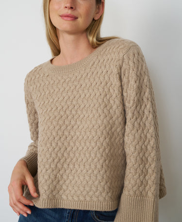 Basketweave Cable Sweater