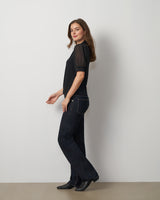 Metal Tie-Neck Top