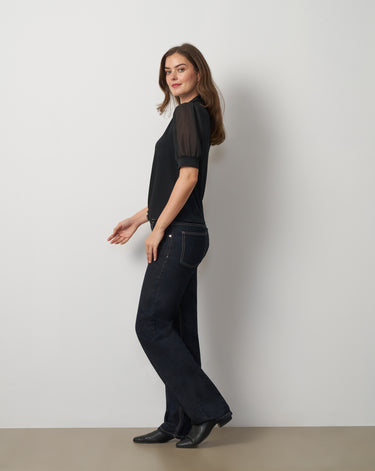 Metal Tie-Neck Top