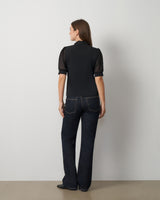 Metal Tie-Neck Top
