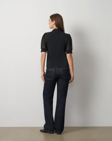 Metal Tie-Neck Top