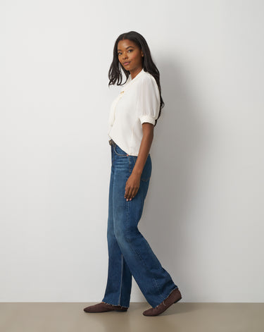 Metal Tie-Neck Top