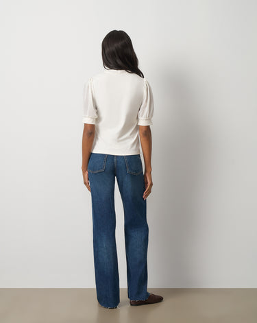Metal Tie-Neck Top