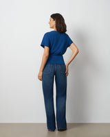 Asymmetrical Metal Ring Dolman Top
