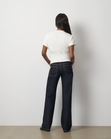 Asymmetrical Metal Ring Dolman Top