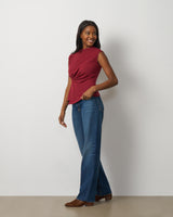 Funnel Neck Asymmetric Top