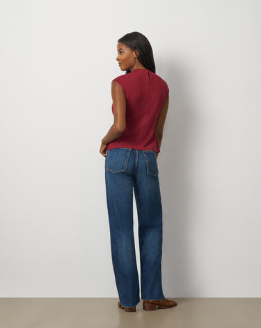 Funnel Neck Asymmetric Top