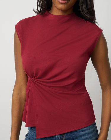 Funnel Neck Asymmetric Top