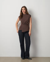 Funnel Neck Asymmetric Top