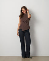 Funnel Neck Asymmetric Top