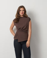 Funnel Neck Asymmetric Top