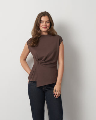 Funnel Neck Asymmetric Top