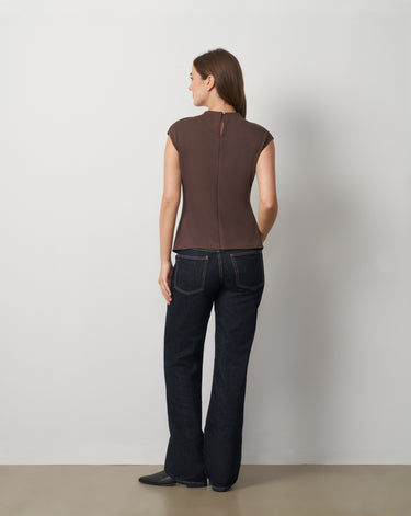 Funnel Neck Asymmetric Top
