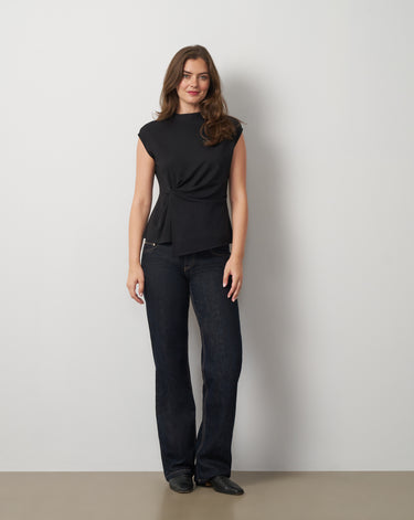 Funnel Neck Asymmetric Top
