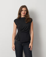 Funnel Neck Asymmetric Top