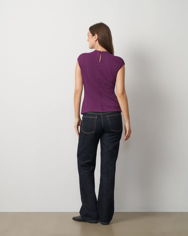 Funnel Neck Asymmetric Top